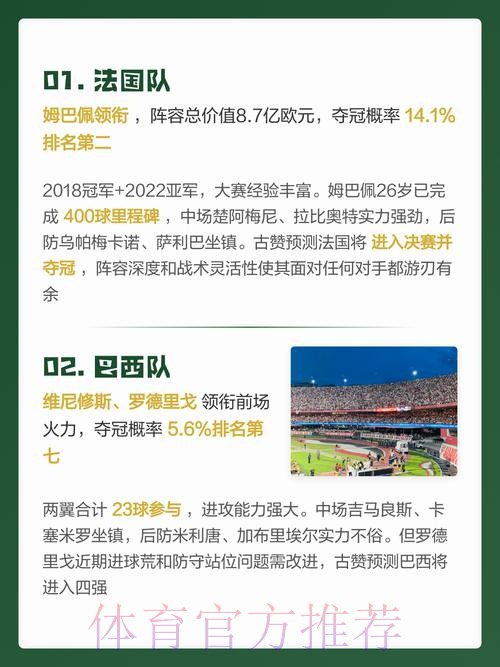透视2026年世界杯预测的稳定趋势